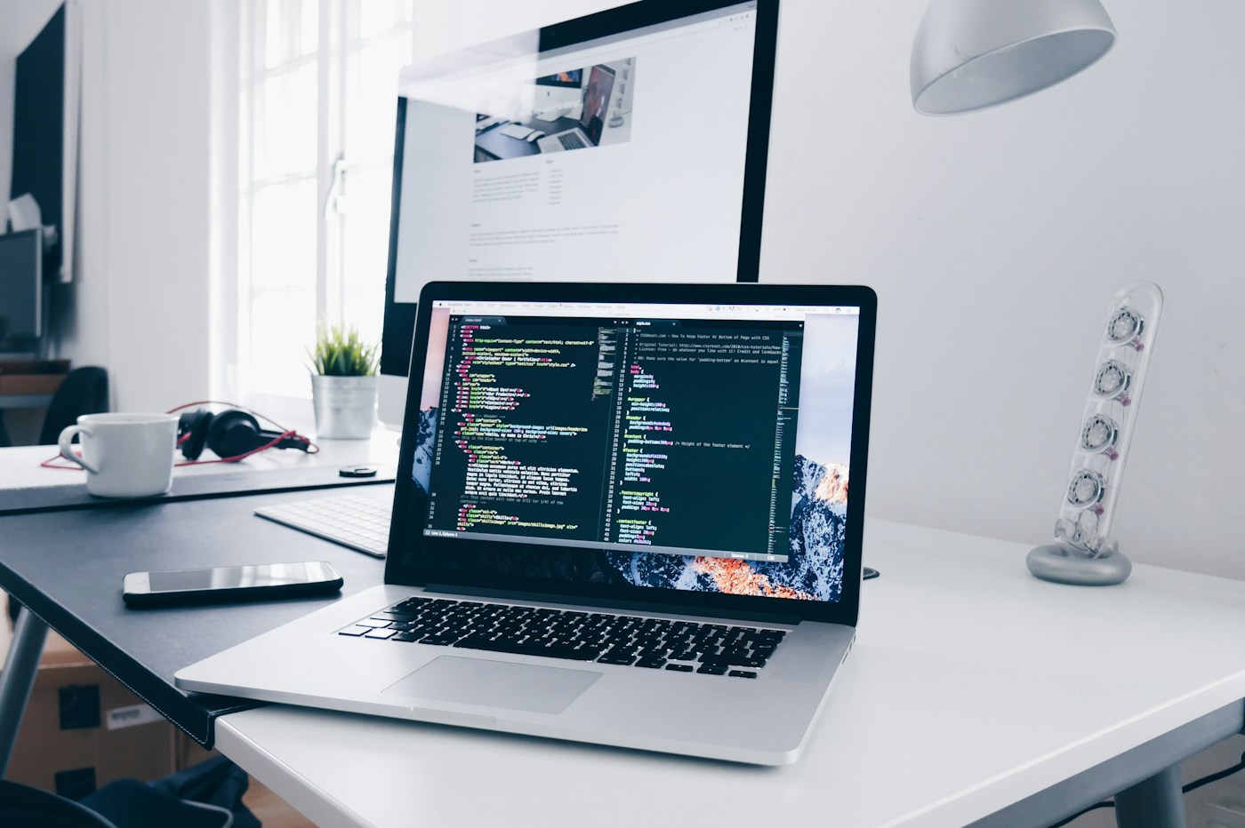 Laptop used to plan and build a digital experience